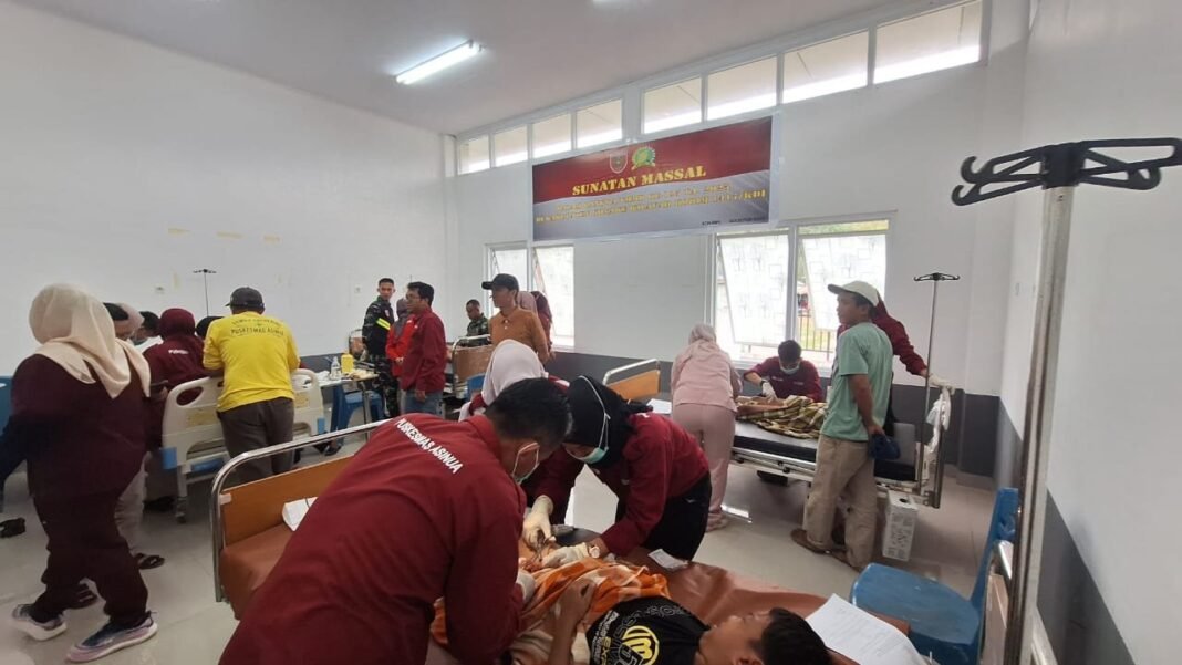 Satgas TMMD 125 Kodim 1417/Kendari Gelar Sunatan Massal Ringankan Beban Warga Asinua