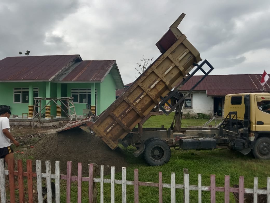 Satgas TMMD 125 Kodim 1417/Kendari Siapkan Material Pasir, Kebut Pembangunan TK Tepat Waktu