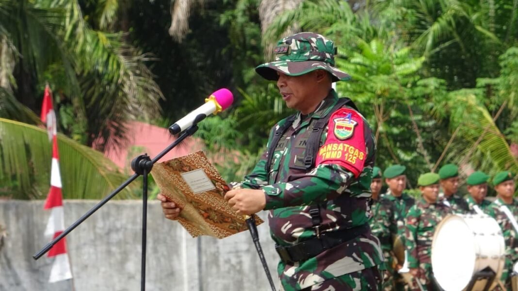 Dansatgas Paparkan Hasil Kegiatan TMMD ke-125 di Desa Wonosalam