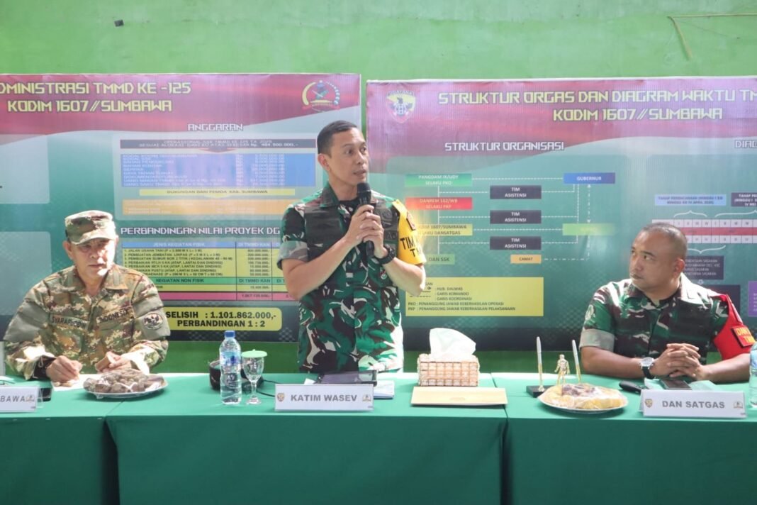 Asops KASAD Berterima Kasih kepada Satgas TMMD dan Warga Desa Kalabeso