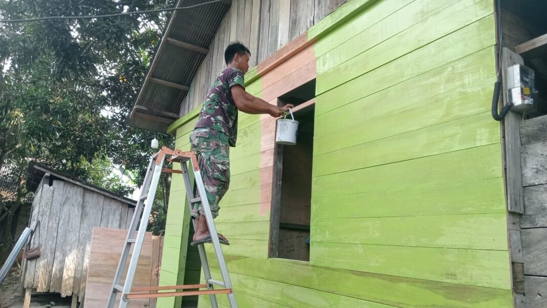 RTLH Milik Warga Batu Kotam Rampung, Satgas TMMD Wujudkan Hunian Layak
