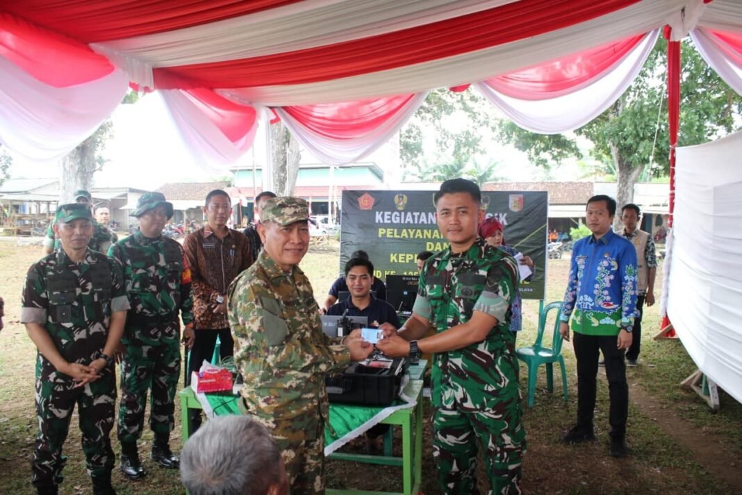 TMMD 125 Kodim 0426/Tulang Bawang Hadirkan Pelayanan Dukcapil untuk Masyarakat