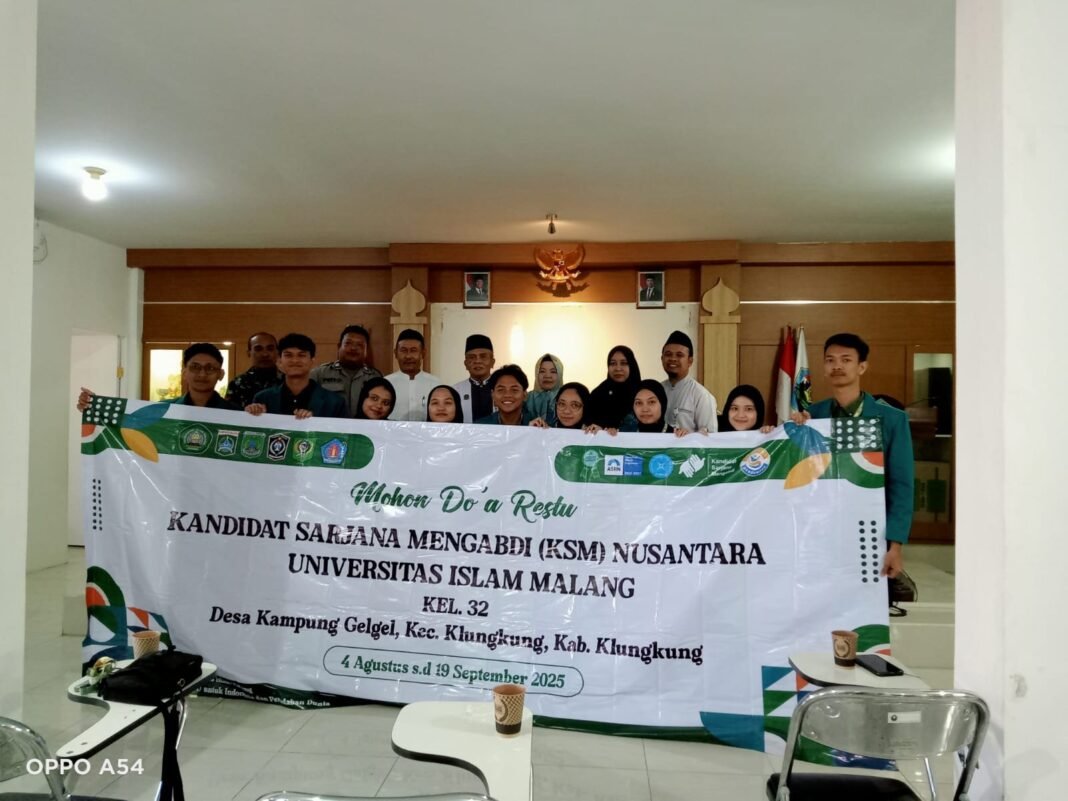 Hadiri Penerimaan KSM Unisma, Ini Pesan Babinsa Kampung Gelgel