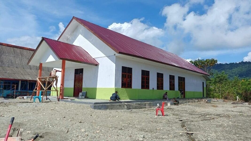 Finishing Sasaran TMMD di Nabire Ditarget Rampung Sebelum 21 Agustus Masyarakat Antusias Menanti Hasil Akhir Pembangunan TMMD 125