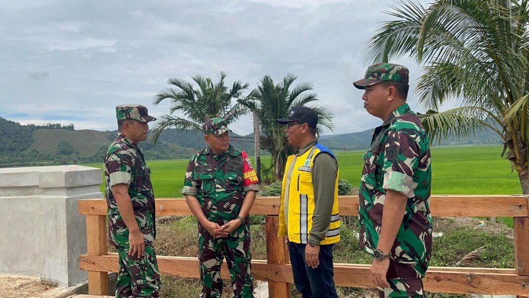 Tim Wasev Mabesad Tinjau Pelaksanaan TMMD 125 Kodim 1417/Kendari