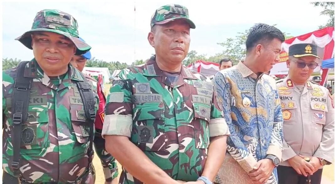 Kasrem dan Dansatgas Hadiri Upacara Penutupan TMMD ke-125 di Mukomuko