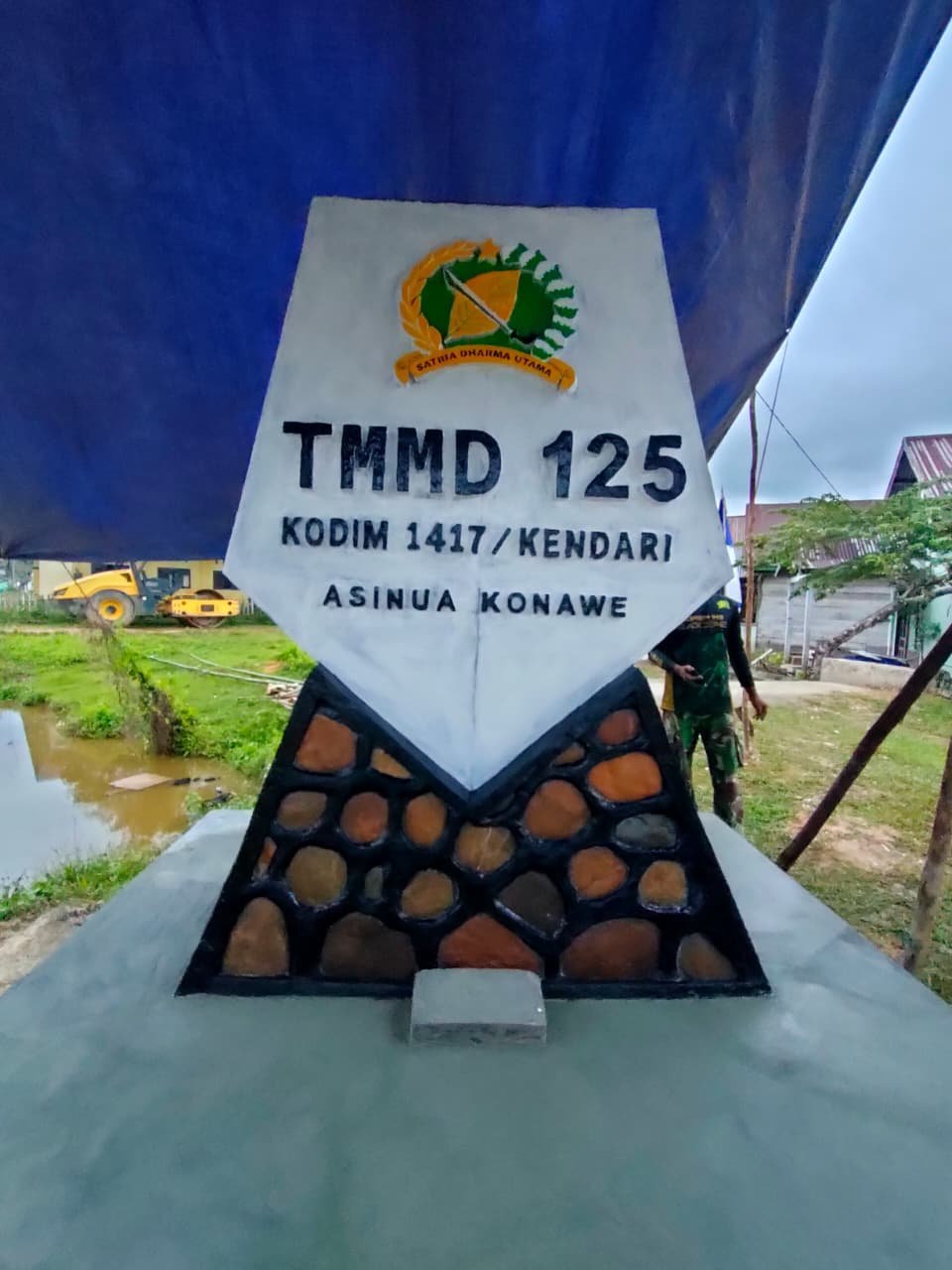 Simbol Kekuatan Satgas TMMD 125 Kodim 1417/Kendari Bersama Masyarakat Kini Telah Rampung