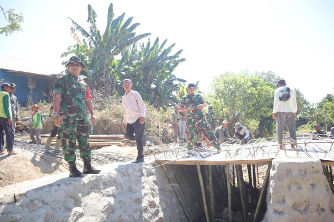Dansatgas TMMD Kodim 1607/Sumbawa Tinjau Progres Pembuatan Sumur Bor di Kalabeso