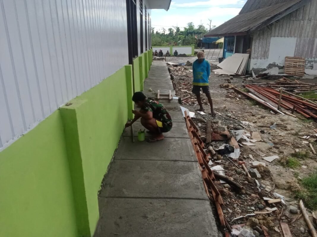 Target Tuntas, TMMD ke-125 Kodim 1705/Nabire Masuki Tahap Akhir Pengerjaan