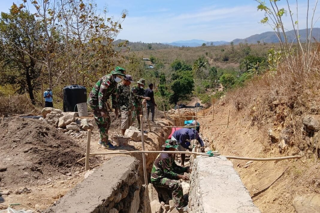 Hari ke-14 TMMD 125 Kodim Belu, Pembangunan Jalan Baru Naekasa Terus Dikebut