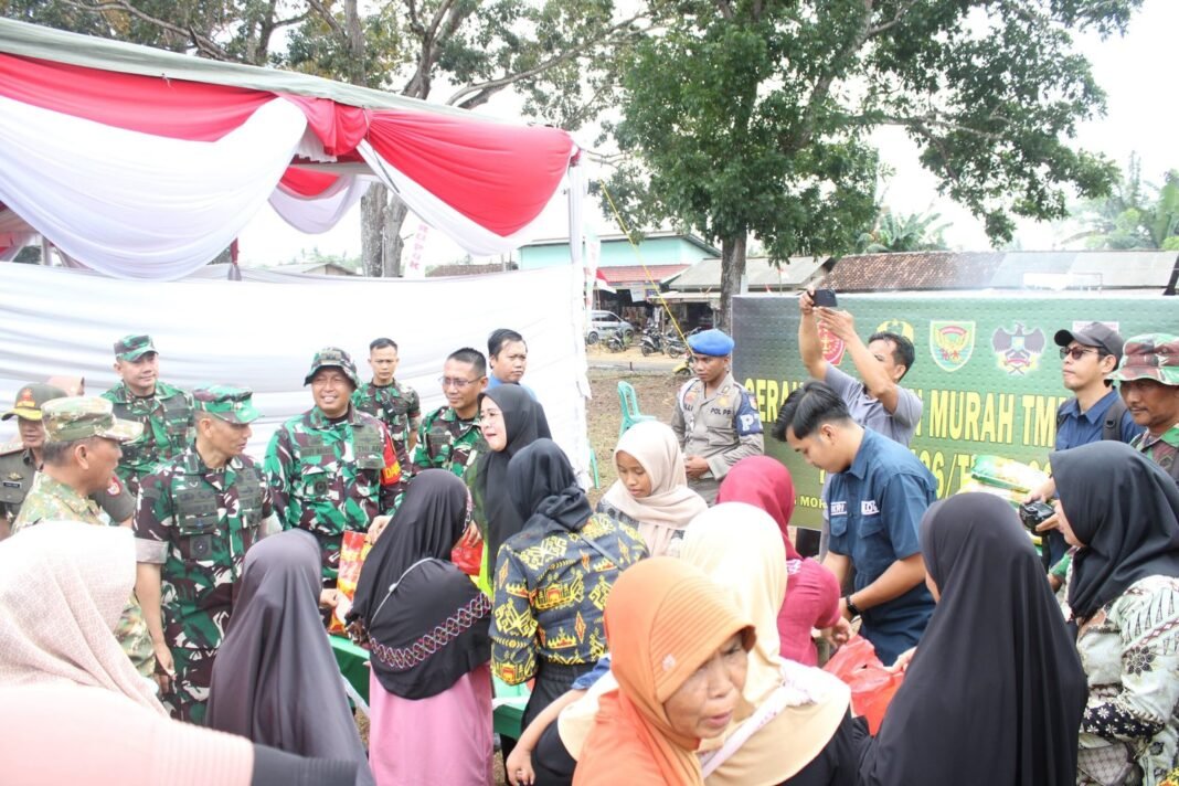 TMMD 125 Kodim 0426/Tulang Bawang Hadirkan Gerakan Pangan Murah untuk Ringankan Beban Warga