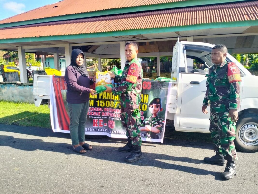 Kodim 1508/Tobelo dan Bulog Bersinergi Tekan Harga Pangan di Wilayah Jajaran