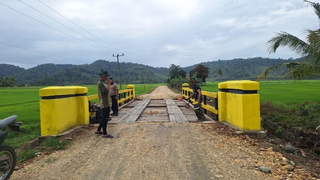 Rehabilitasi Jembatan TMMD 125 Kodim 1417/Kendari Masuki Tahap Finishing