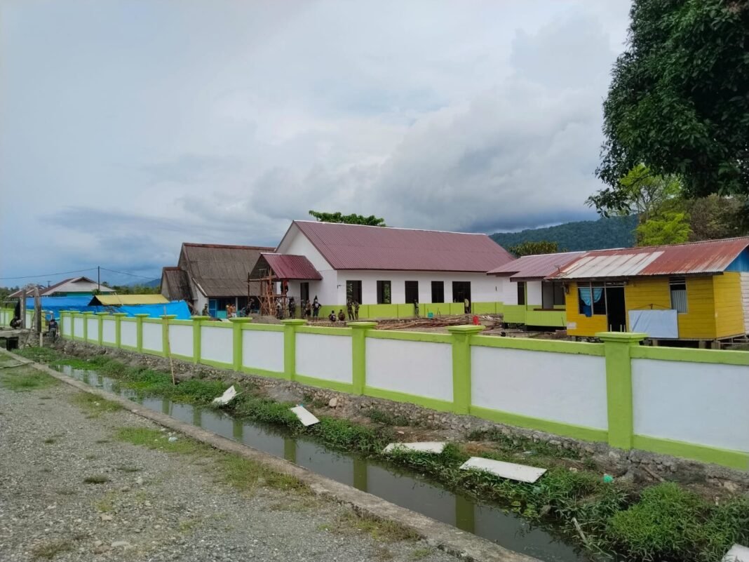 Pembangunan Pagar Gereja GKI Talitakum Hampir Rampung, Capai 88% pada TMMD ke-125 Kodim 1705/Nabire