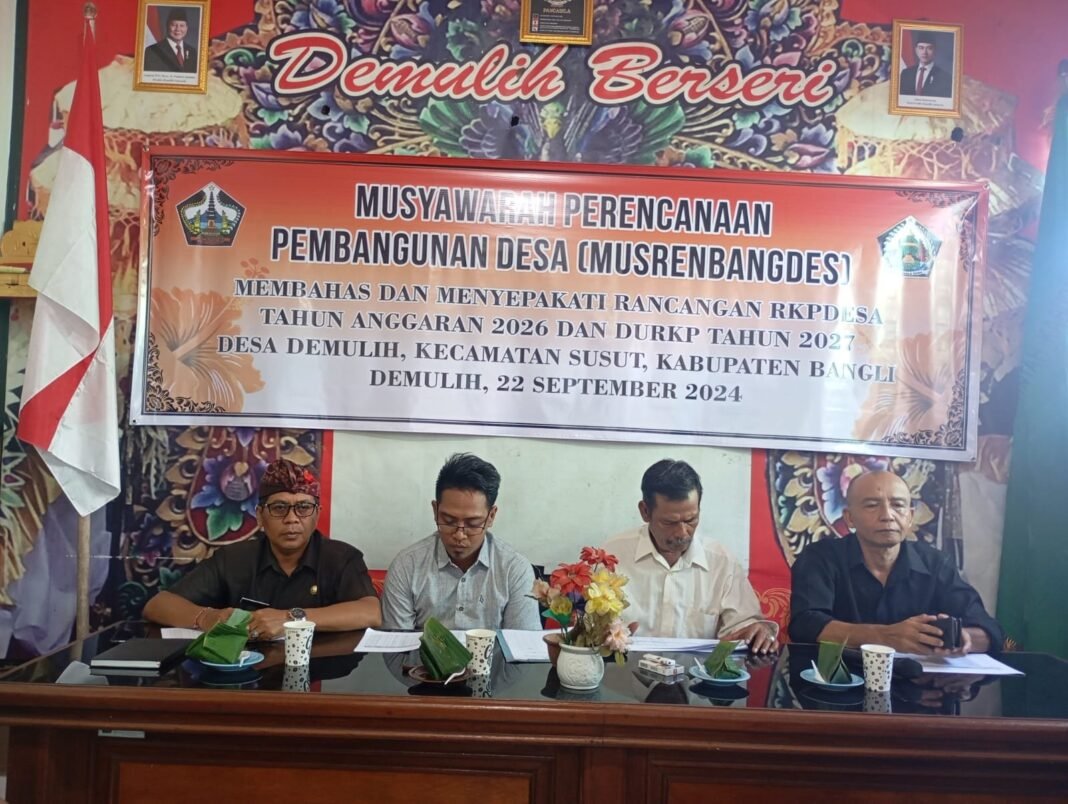 Sinergi Babinsa dan Pemerintah Desa, Musrenbangdes Demulih Berjalan Lancar