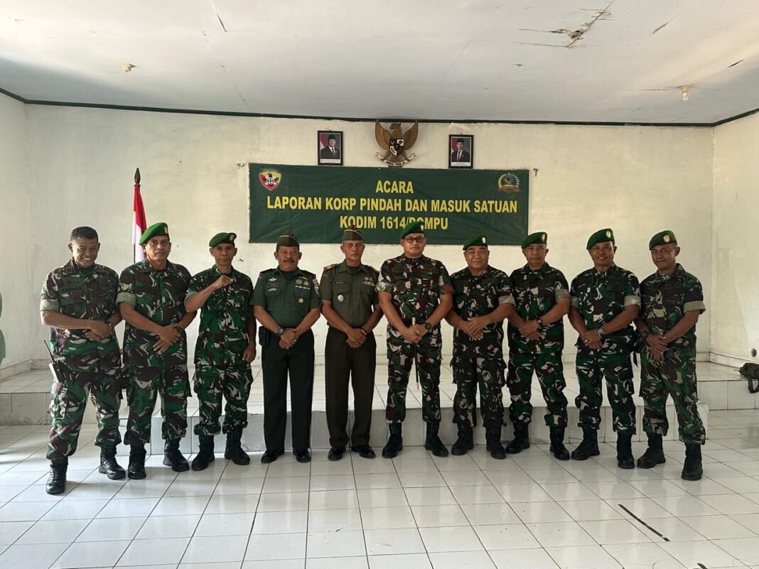 Kodim 1614/Dompu Laksanakan Corps Raport, Jaga Tradisi dan Kebersamaan