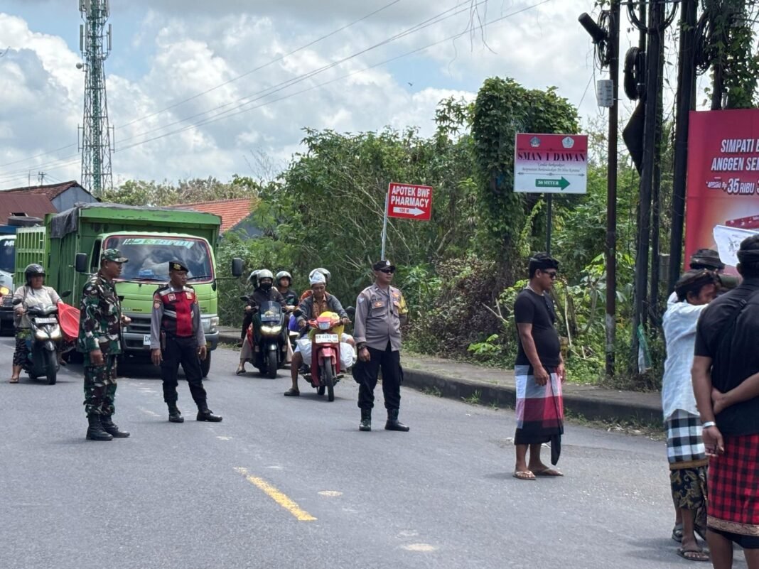 Upacara Ngaben Berjalan Lancar, Tiga Pilar Di Gunaksa Sukses Gelar Pengamanan