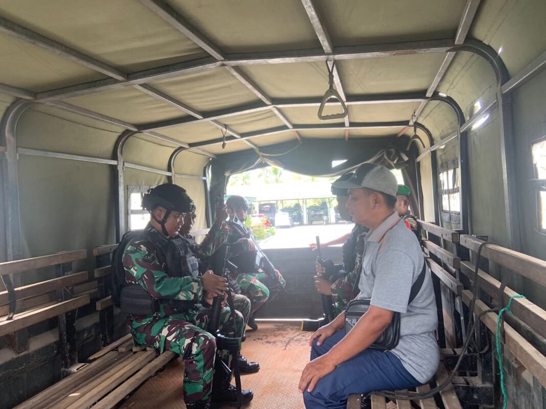 Menjelang Hari Besar Nasional, Kodim 1705/Nabire Gelar Patroli Harkamtibmas di Wilayah