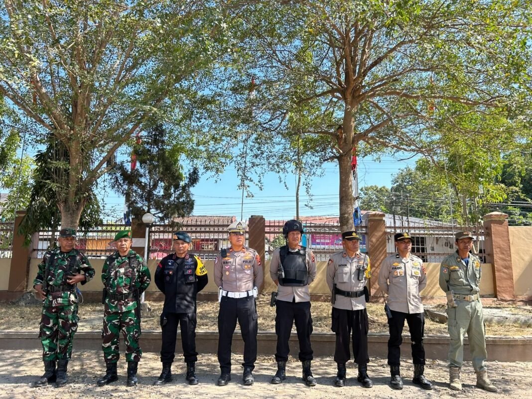 Apel Gabungan Antisipasi Unras, Kodim 1614/Dompu Tampilkan Kekuatan