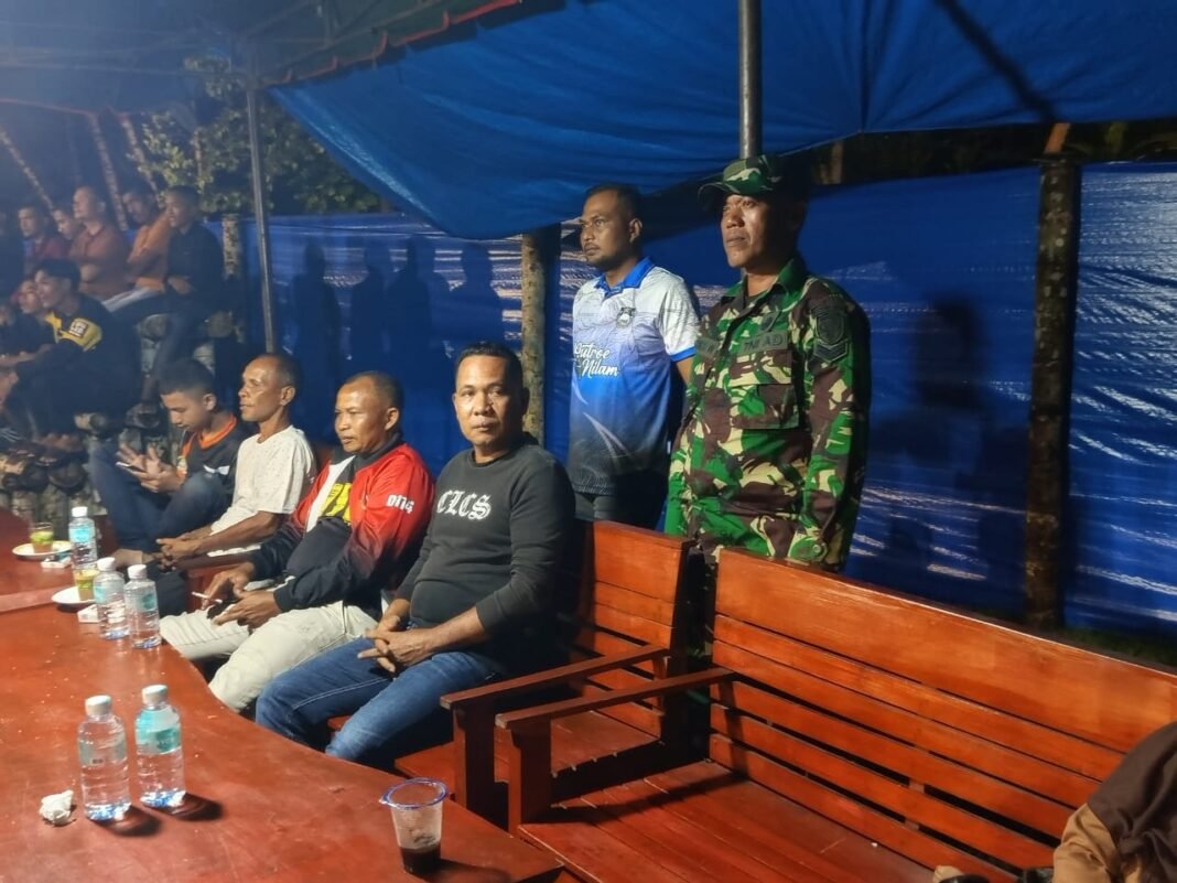 Sinergitas TNI-Polri Amankan Turnamen Voli Antusias Warga di Teunom, Aceh Jaya