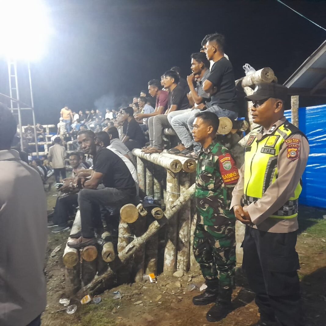 Pengamanan Pertandingan Voli Piala Wakil I DPRK Aceh Jaya Digelar, Sinergi TNI-Polri Jaga Ketertiban