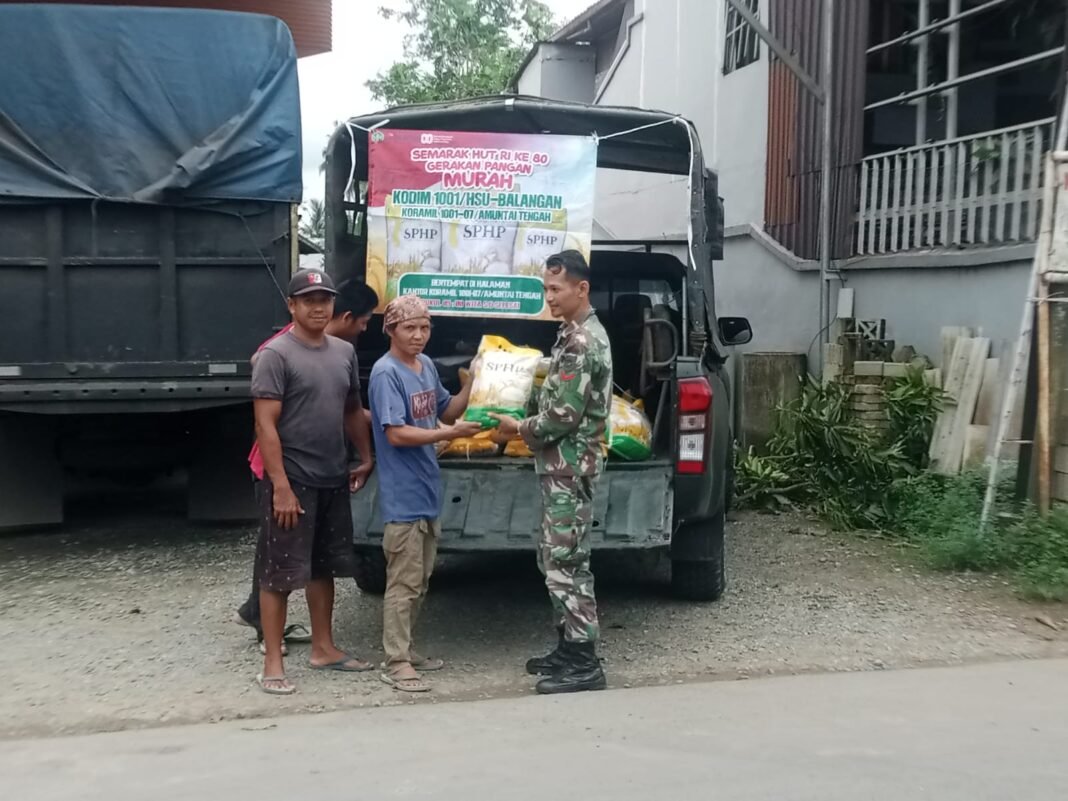 TNI Gelar Gerakan Pangan Murah untuk Bantu Masyarakat dalam Menghadapi Fluktuasi Harga