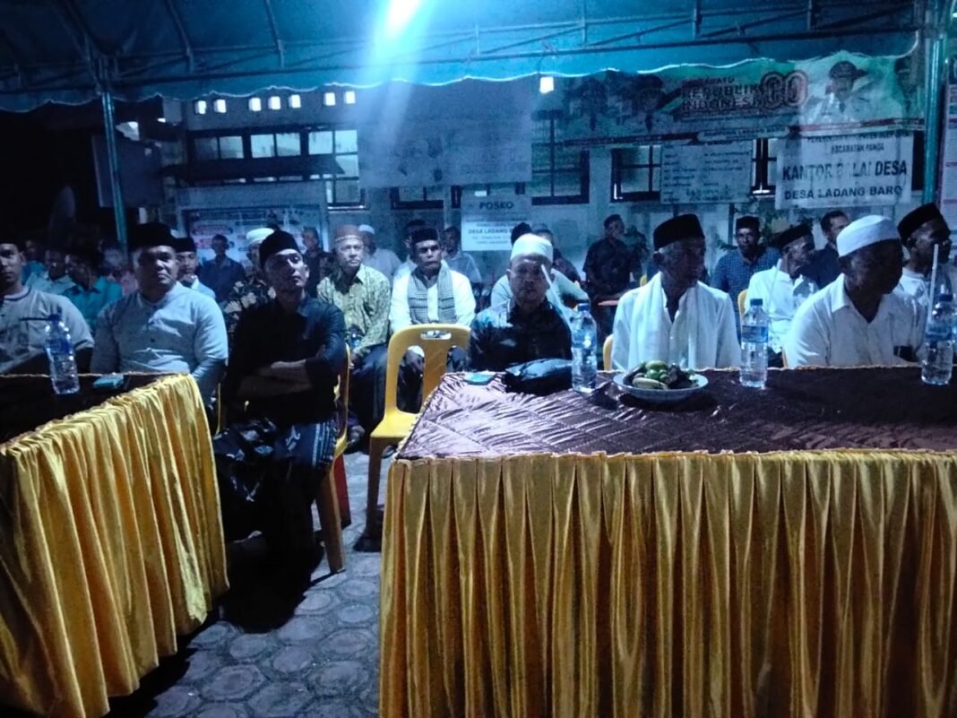Peringatan Maulid Nabi Muhammad SAW 1447 H di Desa Ladang Baro Berlangsung Khidmat
