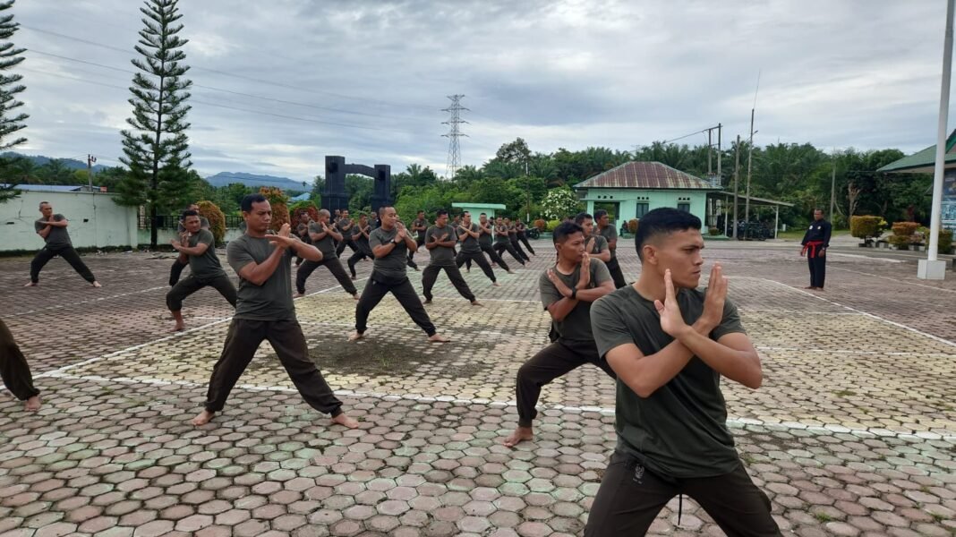 Kodim 0118/Subulussalam Gelar Latihan Pencak Silat Militer untuk Meningkatkan Kesiapan Prajurit