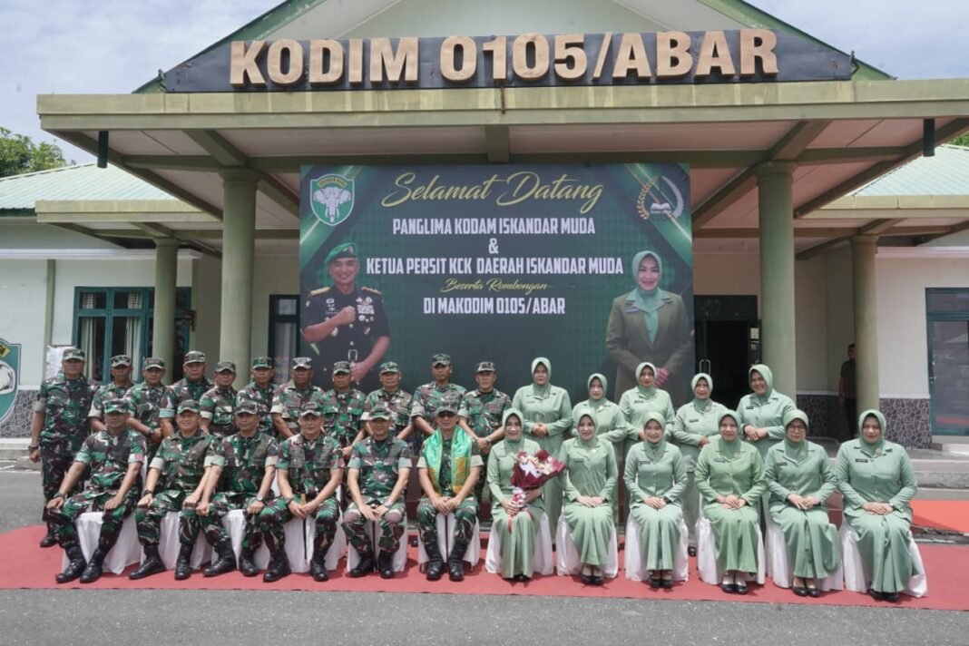 Kunjungan Kerja Pangdam IM ke Kodim 0105/Aceh Barat: Meningkatkan Sinergi dan Semangat Prajurit