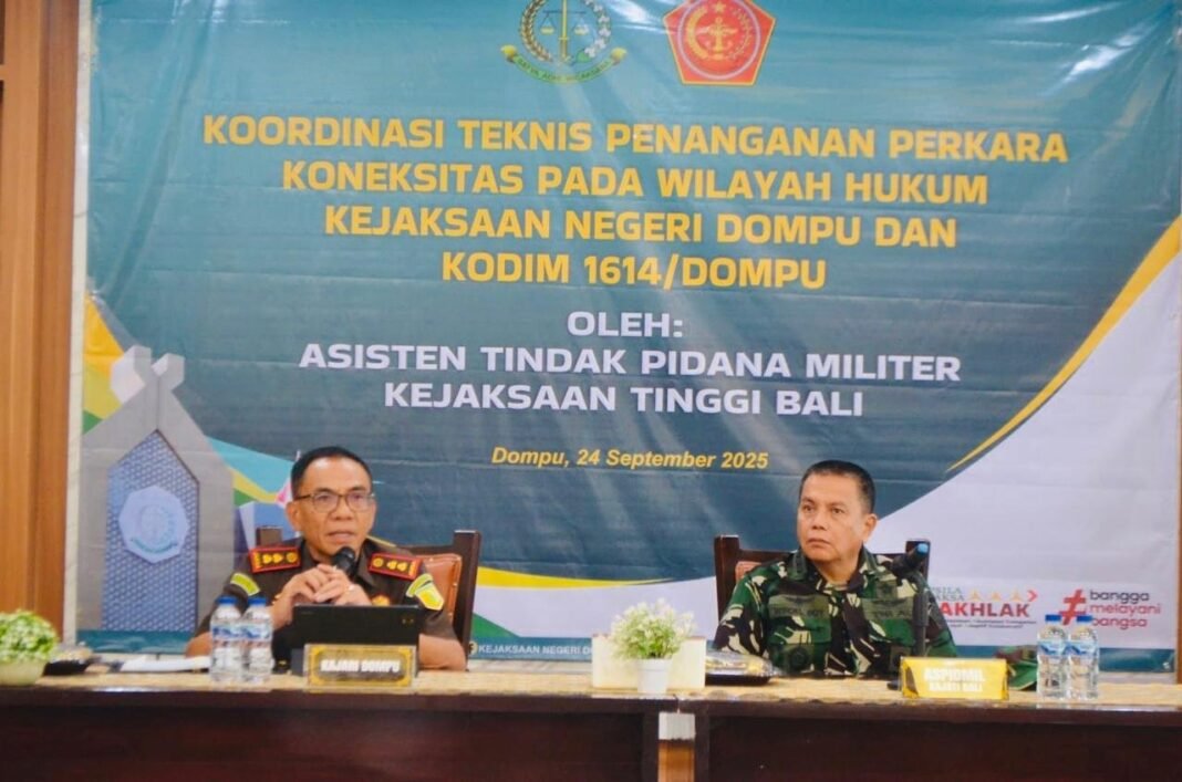 Dompu Jadi Lokasi Penguatan Sinergi Kejaksaan–TNI Tangani Perkara Koneksitas