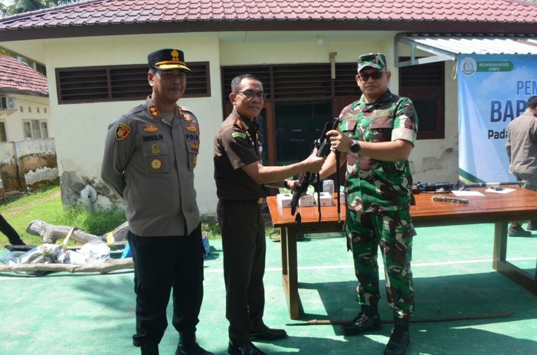 Dandim Dompu: Pemusnahan Barang Bukti Wujud Tegaknya Kepastian Hukum