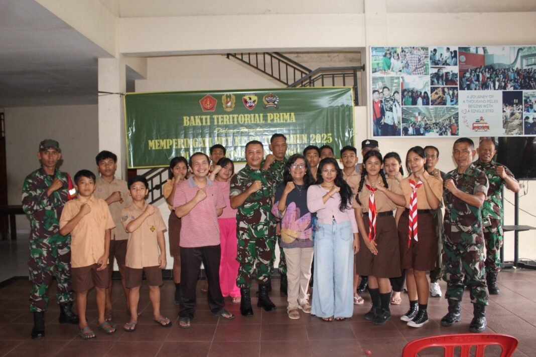 Dandim 1626/Bangli Serahkan Paket Sembako di LKSA Widya Asih dalam Rangka HUT ke-80 TNI