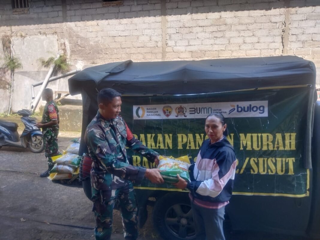 Koramil 1626-02/Susut Gelar Gerakan Pangan Murah di Wilayah Kecamatan Susut