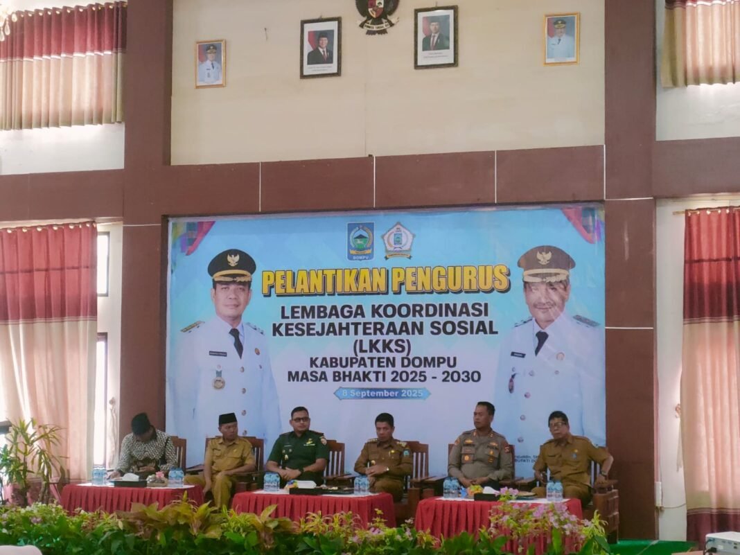 Perkuat Kesejahteraan Sosial, Dandim Dompu dan Ketua Persit Turut Hadiri Pelantikan LKKS