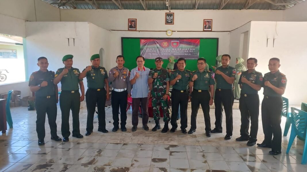 Sambut HUT TNI Ke 80 Tahun 2025, Kodim 1426 Takalar Gelar Bakti Sosial Kesehatan