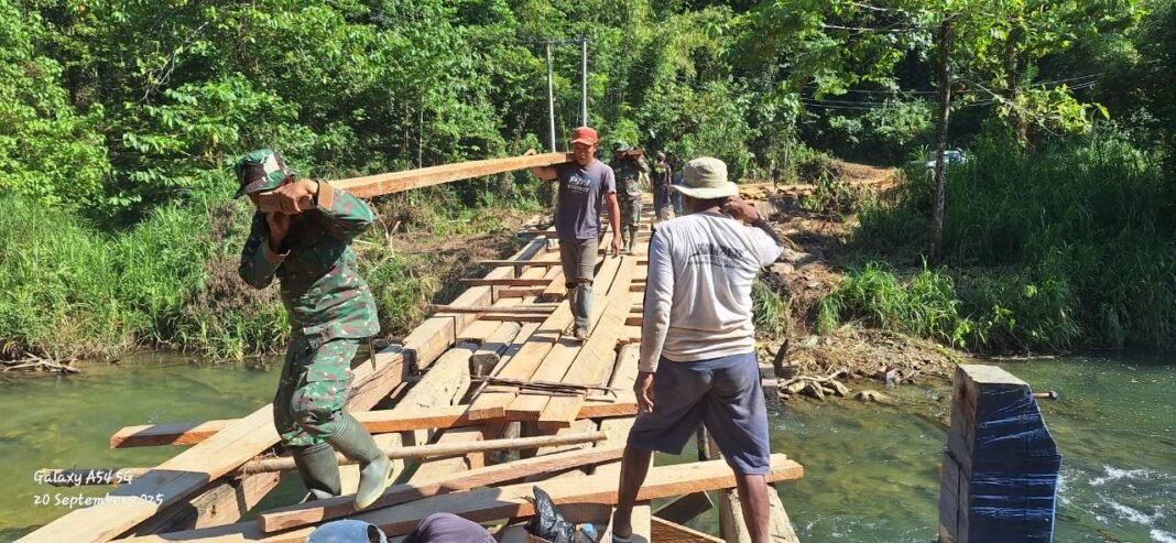 Letkol Inf Choky Gunawan Pimpin Sinergi TNI dan Warga untuk Wujudkan Jembatan TMMD 126 Kolaka Timur