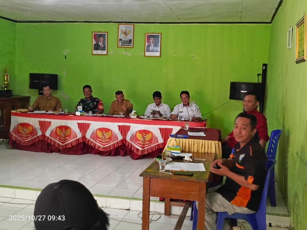 Kodim 0428/MukoMuko, Dukung Musyawarah Desa Pulau Baru, Penetapan Penerima BLT-DD Secara Transparan dan Akuntabel Tahun 2026