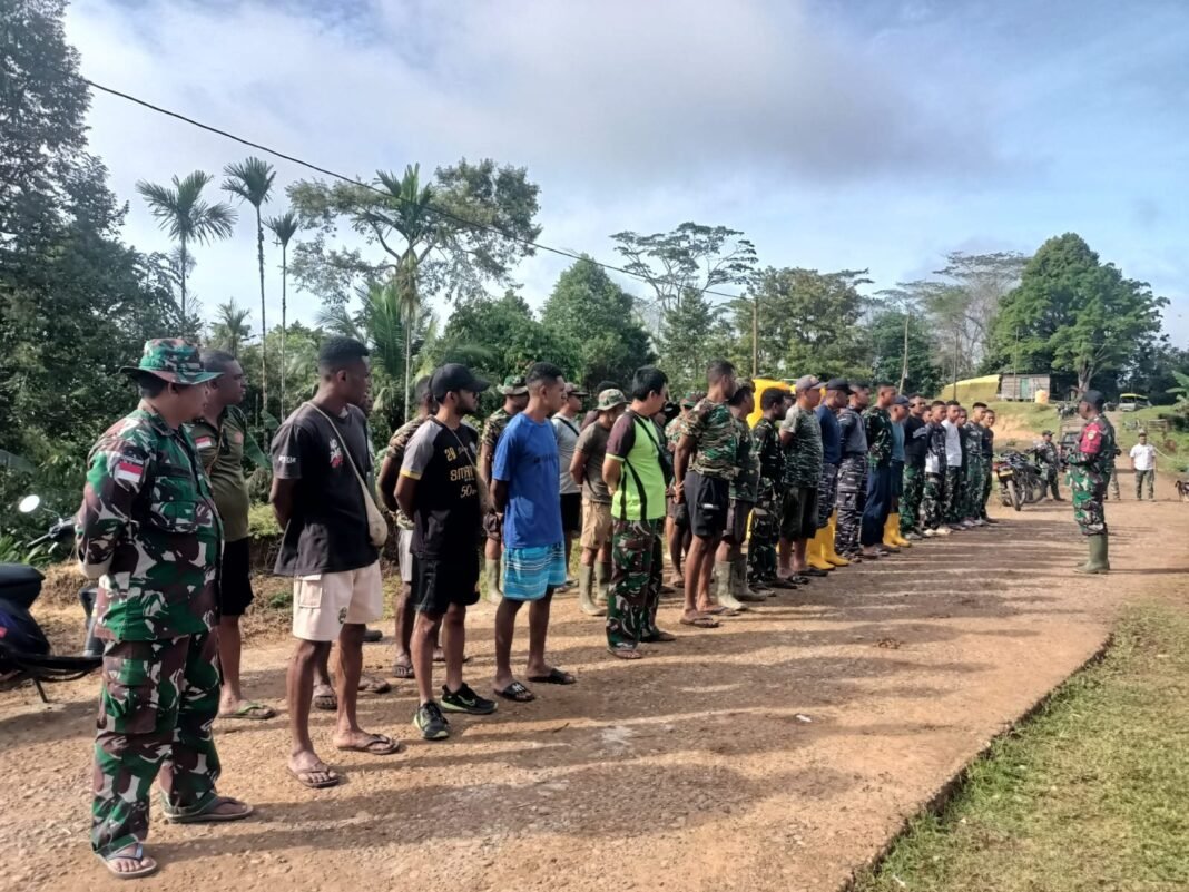 Jaga Semangat dan Kesiapan Prajurit, Dan SSK TMMD Ke-126 Kodim 1711/BVD Lakukan Apel Pengecekan Personel