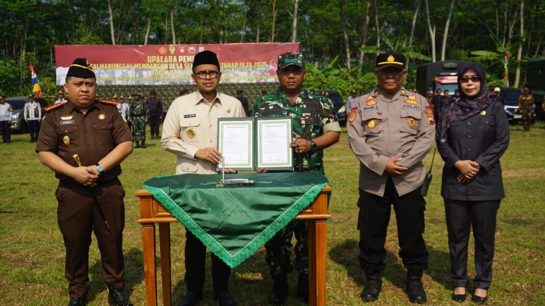 Bupati Batang Faiz Kurniawan Buka TMMD Sengkuyung Tahap IV Desa Wringin Ngintung