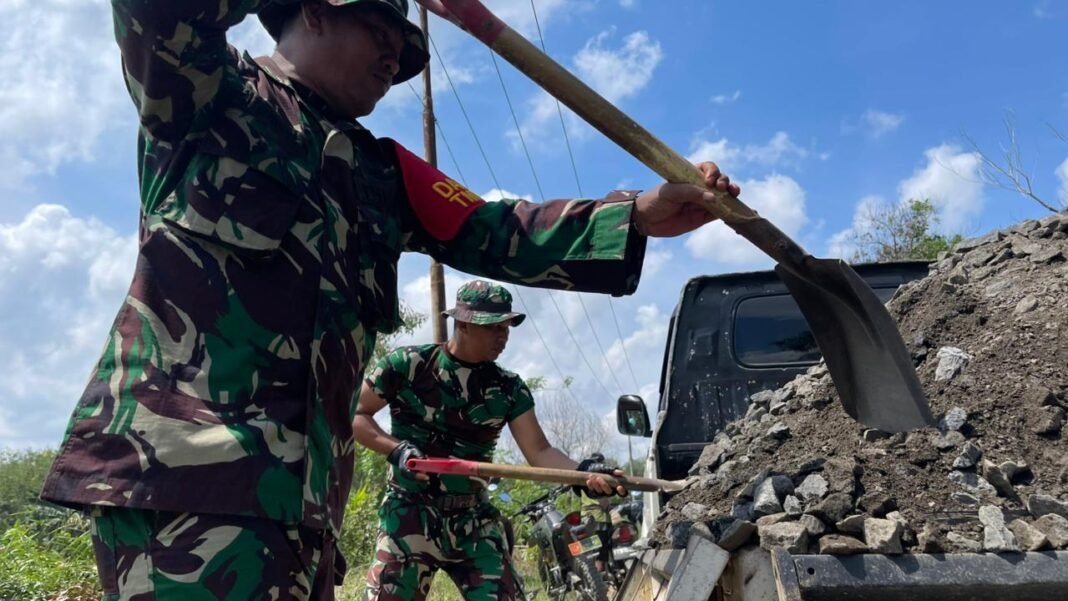TMMD 126 Mulai Kirim Material Jalan, Desa Tumih Siap Dibenahi
