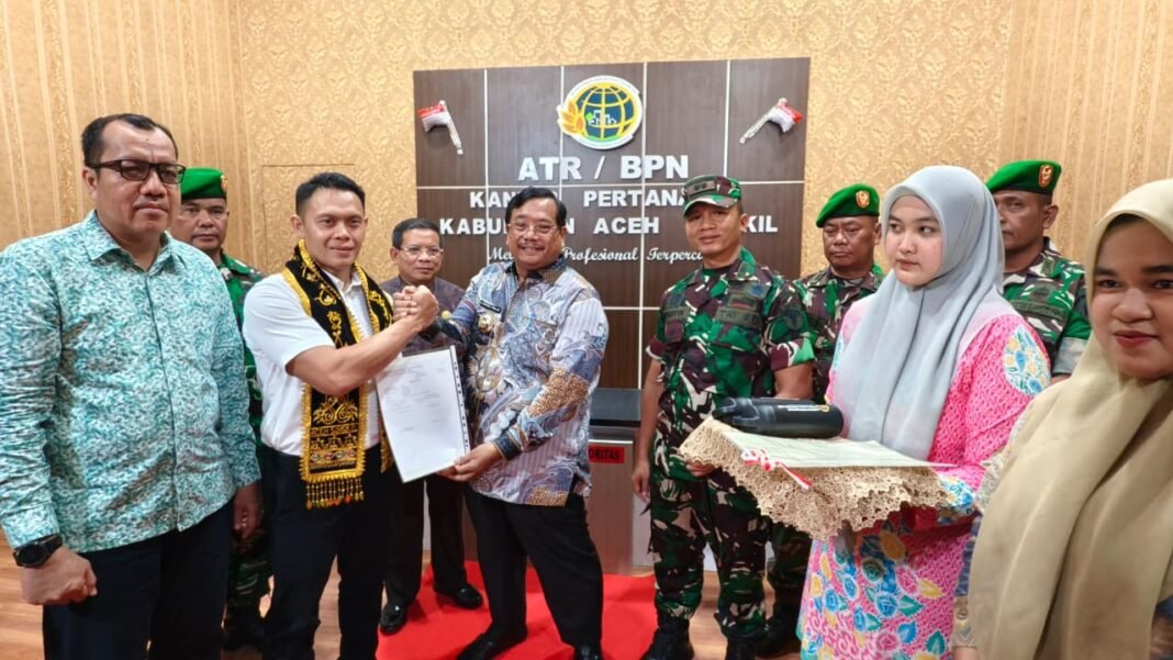 Sinergi BPN dan TNI, Sertifikat Lahan 467,6 Hektare untuk Aset Pertahanan Negara Diserahkan