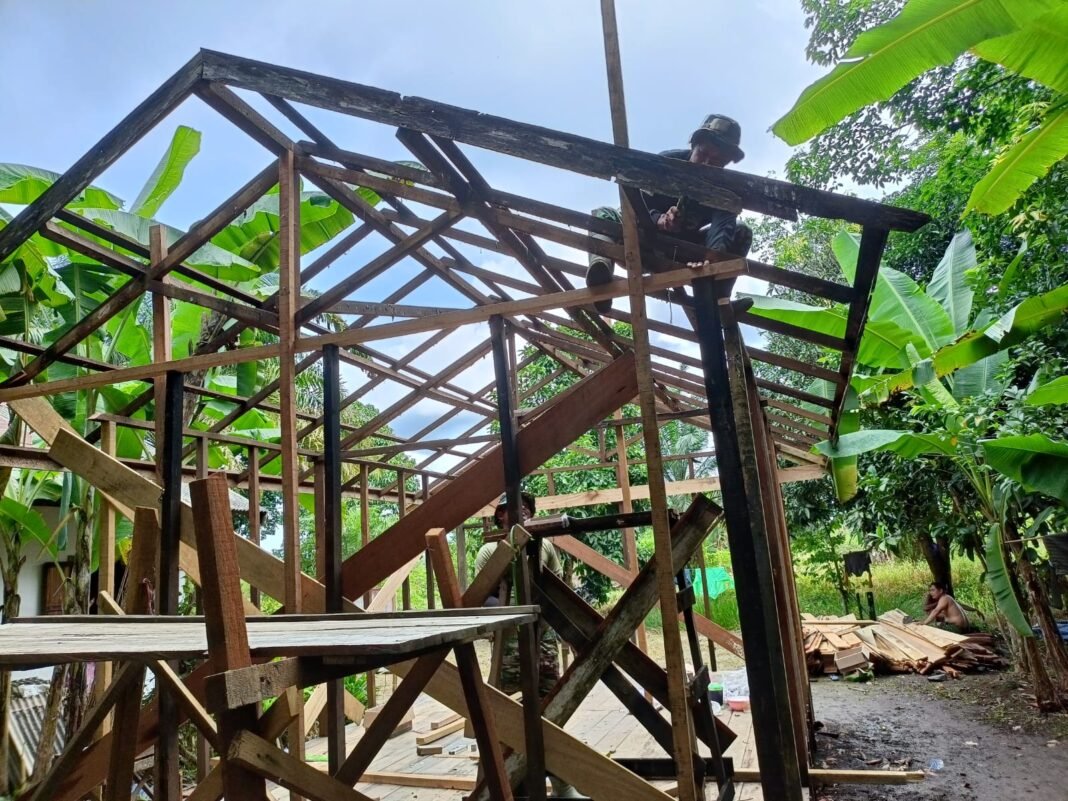 TMMD Ke-126 Dorong Hunian Layak, RTLH Sasaran 2 Mulai Terpasang