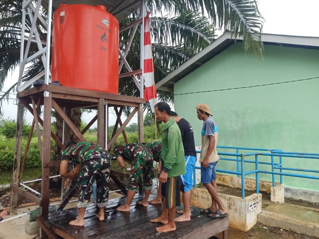 Air Bersih TMAB, Bukti Nyata Kemanunggalan TNI dan Rakyat di Barito Kuala