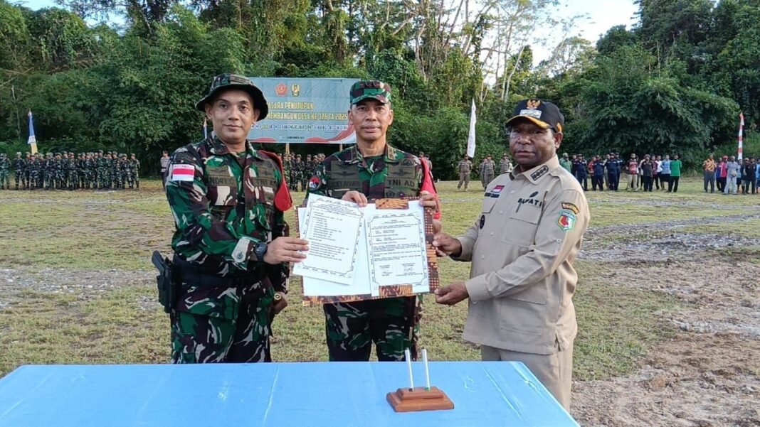 Pangdam XXIV/Mandala Trikora Resmi Tutup TMMD Ke-126 di Waropko