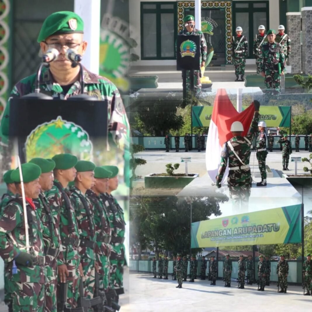Kodim 1431/Bombana Gelar Upacara Bendera Mingguan, Tingkatkan Disiplin dan Profesionalisme Prajurit