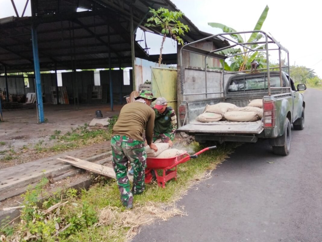 Kodim Klungkung Dorong Material KDKMP Desa Jumpai, Tegaskan Dukungan Penuh Sukseskan Program Strategis Pemerintah