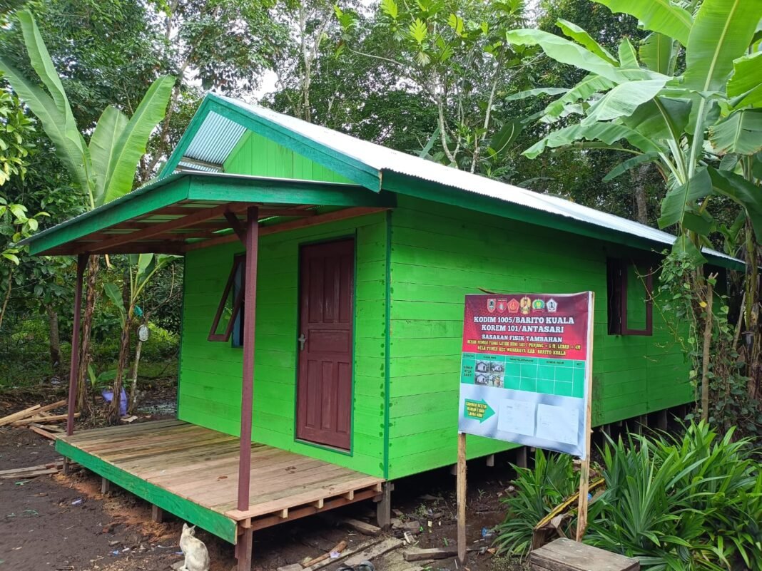 Dua Rumah Warga Tumih Kini Berdiri Kokoh Pasca TMMD