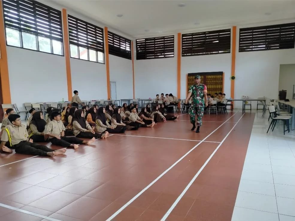 Korem 012/TU Dorong Pembinaan Karakter Siswa Aceh Selatan melalui Latihan PBB