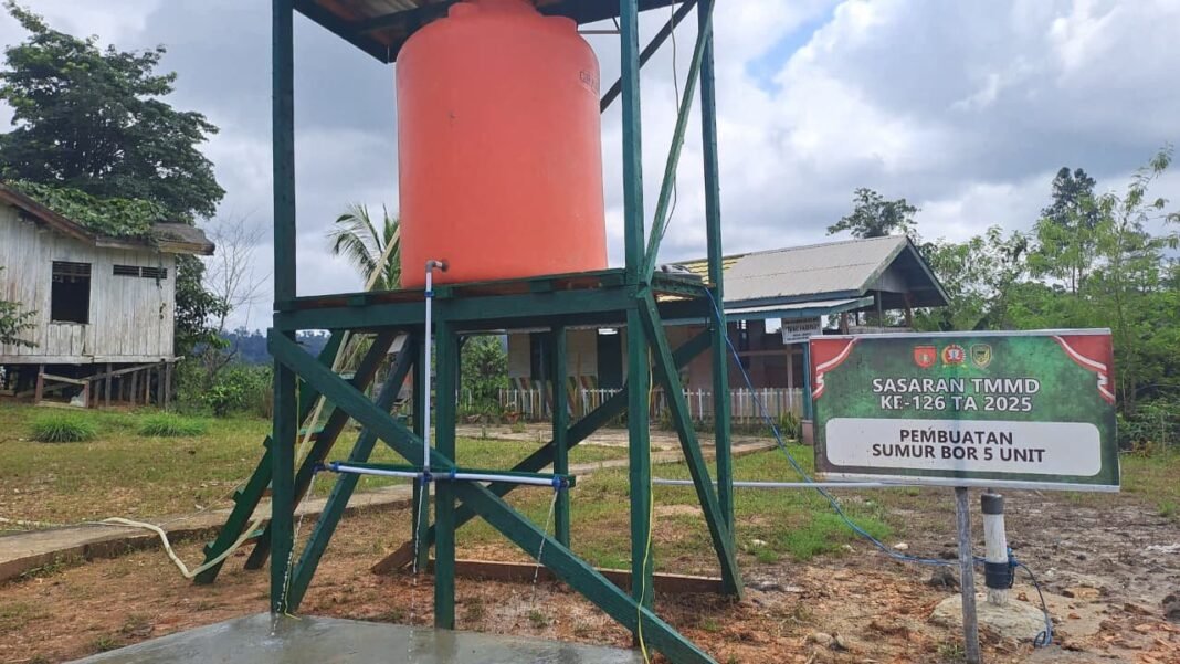 Satgas TMMD ke-126 Kodim 1013/MTW Tuntaskan Pembangunan Sumur Bor di Desa Jamut, Akses Air Bersih Kini Terpenuhi