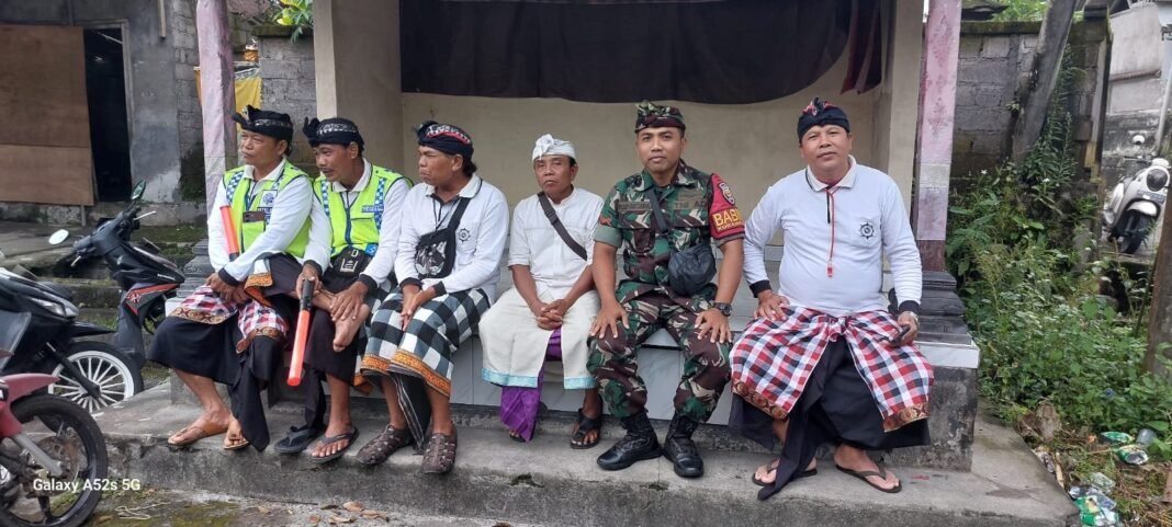 Begini, Solidnya Tiga Pilar Di Tohpati Sukseskan Upacara Keagamaan